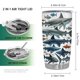 thumbnail image 2 of Taza de café Tumbler Oasisdream de 600 ml con estampado de tiburones, 2 of 6