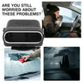 thumbnail image 4 of Car Heater Portable 24V 200W Car Heater,360° Rotatable Portable Electronic Auto Fan Heater,2 in 1 Heating/Cooling Function Fast Heating Car Defrost Defogger,Two Temp Control,Fit for All Vehicle, 4 of 8