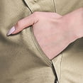 thumbnail image 7 of IROINNID Women's Winter Warm Short Coat Solid Color Anorak Jacket Long Sleeve Outwear, Khaki, 7 of 7