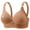 Coffee, variant on Womens Bra Seamless Wireless Supportive Chrysanthemum Print Push Up Comfort Soft No Underwire Full Coverage Bra Pink 50