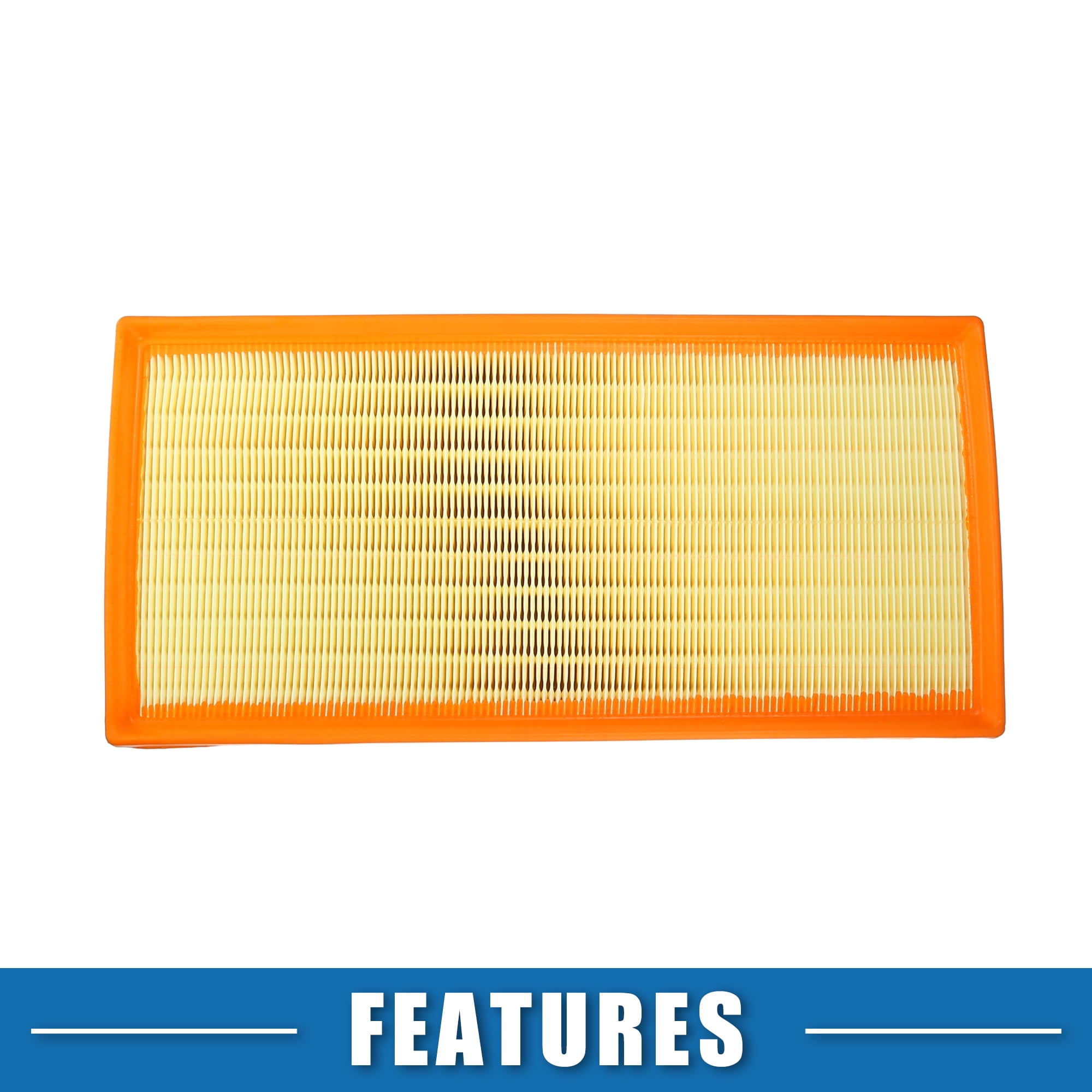Unique Bargains Engine Air Filter No.7L0129620A Air Flow Intake Filter for Audi Q7 Yellow 1Pc