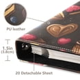 thumbnail image 3 of FORMRS 3 Ring Photo Album 4"x6" Self Adhesive Large Capacity PU Leather Cover, Chocolate Cakes, 3 of 8