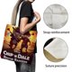 thumbnail image 3 of Chip'n Dale Rescue Rangers Bolso de tela con estampado de lienzo para mujer, bolsa de compras reutilizable y estética, con cremallera interior, regalo para mujer,40*45cm., 3 of 6