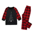 thumbnail image 4 of Yindaity Family Matching Christmas Pajamas Sets, Christmas Tree Print Holiday PJs Sleepwear Loungewear for Man/Woman/Kids/Baby(Red,130/8Y), 4 of 5