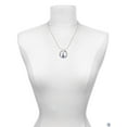 thumbnail image 3 of Delight Jewelry Silvertone 3-D Blue Running Shoe Gymnastics Ring Charm Necklace, 18", 3 of 4