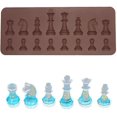 thumbnail image 3 of 16 Cavity Silicone Chocolate Mold Candy Molds Chess Shape, 3 of 5