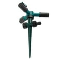 thumbnail image 2 of Sprinkler 360 Degree Rotating Sprinkler with Three-arm Sprayer and Plastic Ground Plug Irrigation Sprinkler with Adjustable Nozzle Automatic  Sprinkler Irrigation Tool for, 2 of 7