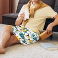 thumbnail image 4 of Bixox Men's Funny Boats printed lightweight casual shorts, soft sleep shorts with pockets., 4 of 5