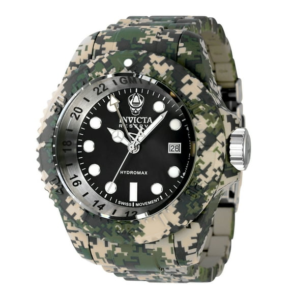 Invicta Reserve Swiss Ronda 515.24H Caliber Men's Watch - 52mm. Steel. Aqua Plating (40462)