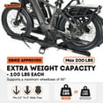 thumbnail image 3 of CRAVOT E2 PLUS Foldable Hitch 2-eBike Rack, 200 LBS Capacity, 2" Receiver, 3 of 10