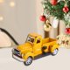 thumbnail image 1 of Camión de granja navideño Macarena de hierro amarillo, 1 of 8