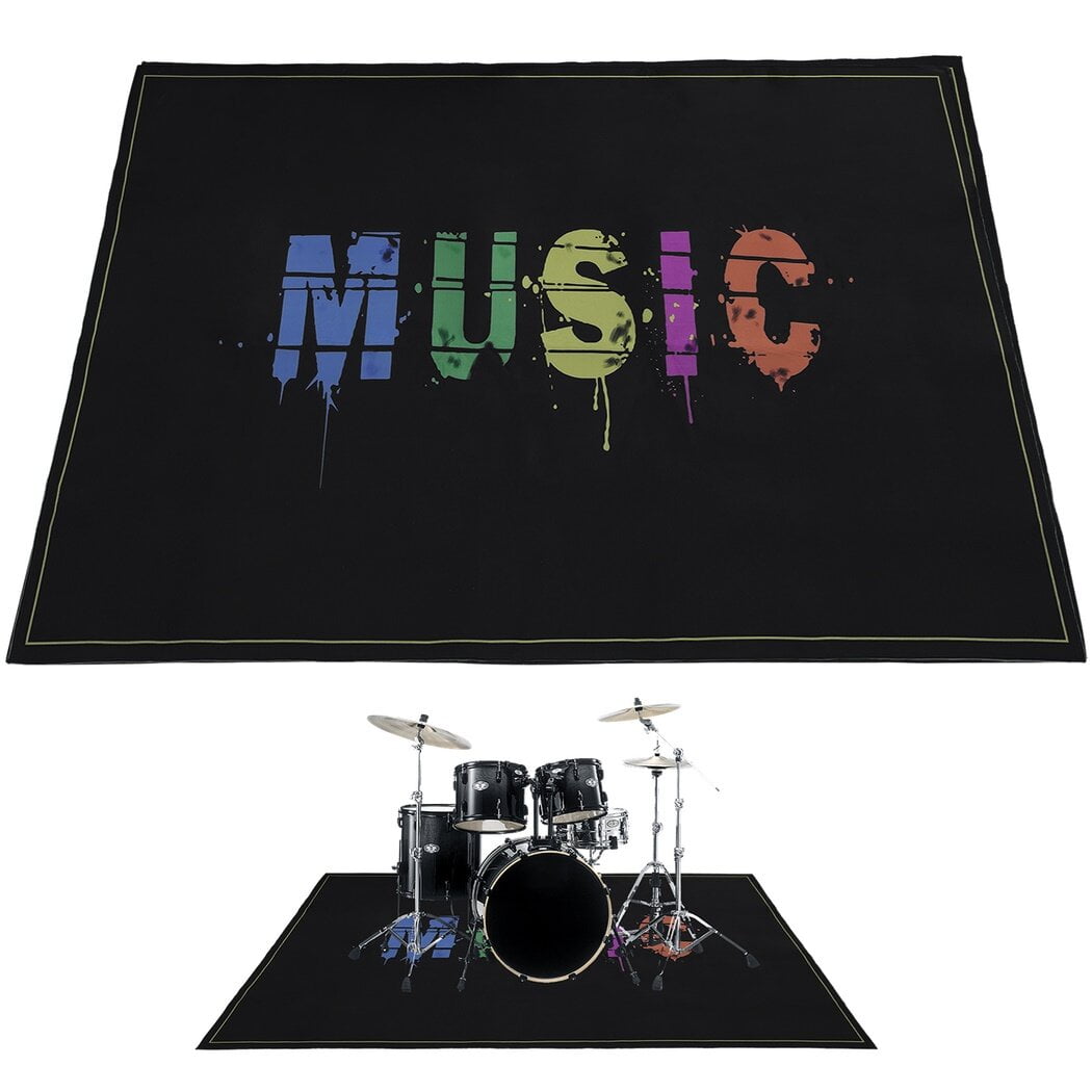 Drum Mat, Electrical Drum Carpet Soundproof Rug Pads, Drum Accessories