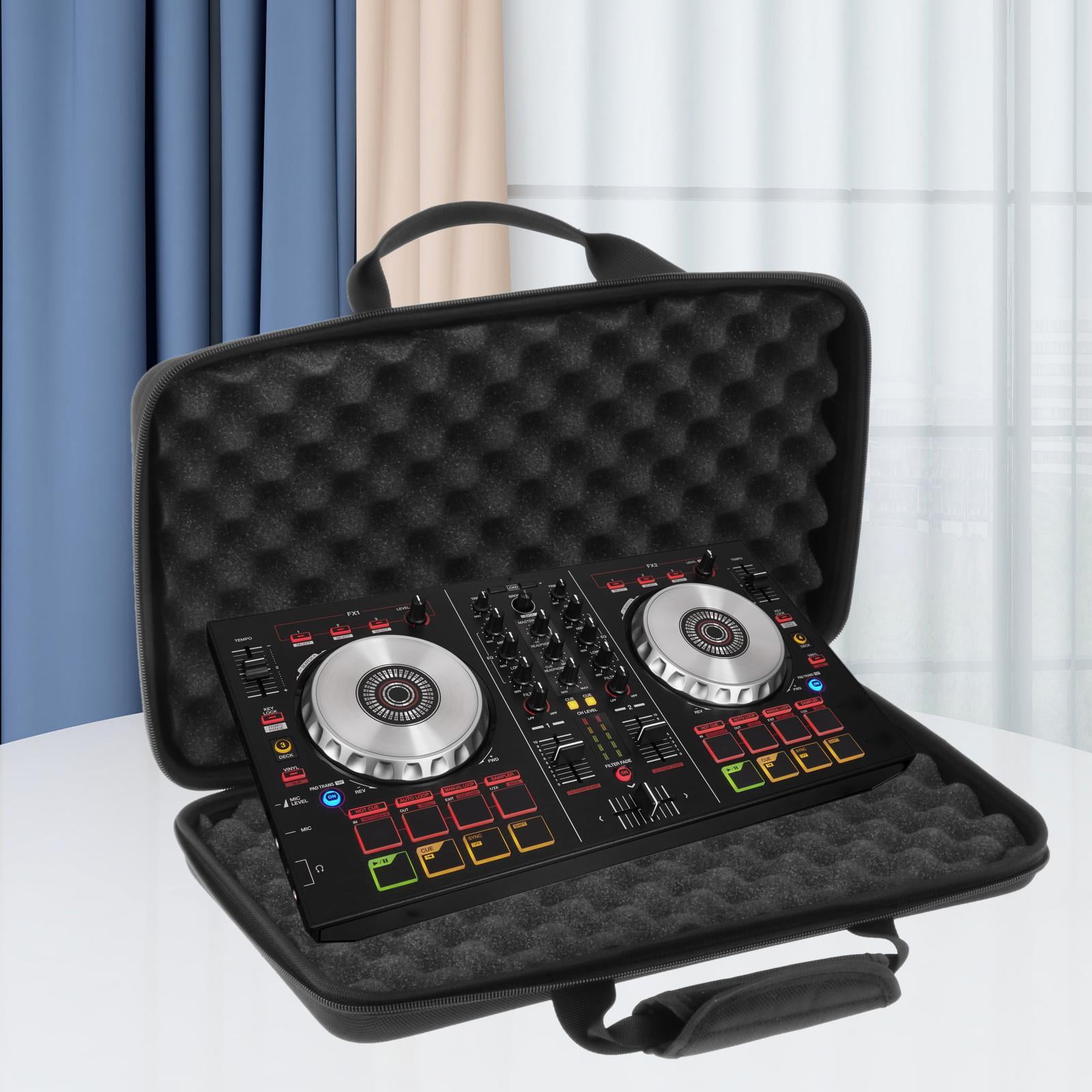 Wzmzjy DJ Controller Bag EVA Storage Case Portable Shockproof Smooth Zippers Waterproof 40cmx25cmx7cm