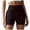 Brown, variant on Power Workout Shorts for Women Tummy Control Squat Proof Ribbed Thick Seamless Scrunch Active Short
