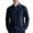 A-Navy99, variant on JAJAHO Mens Dress Shirts Textured Linen Long Sleeve Business Casual Button Down Collared Shirt Formal Wedding Wear Classic Tops