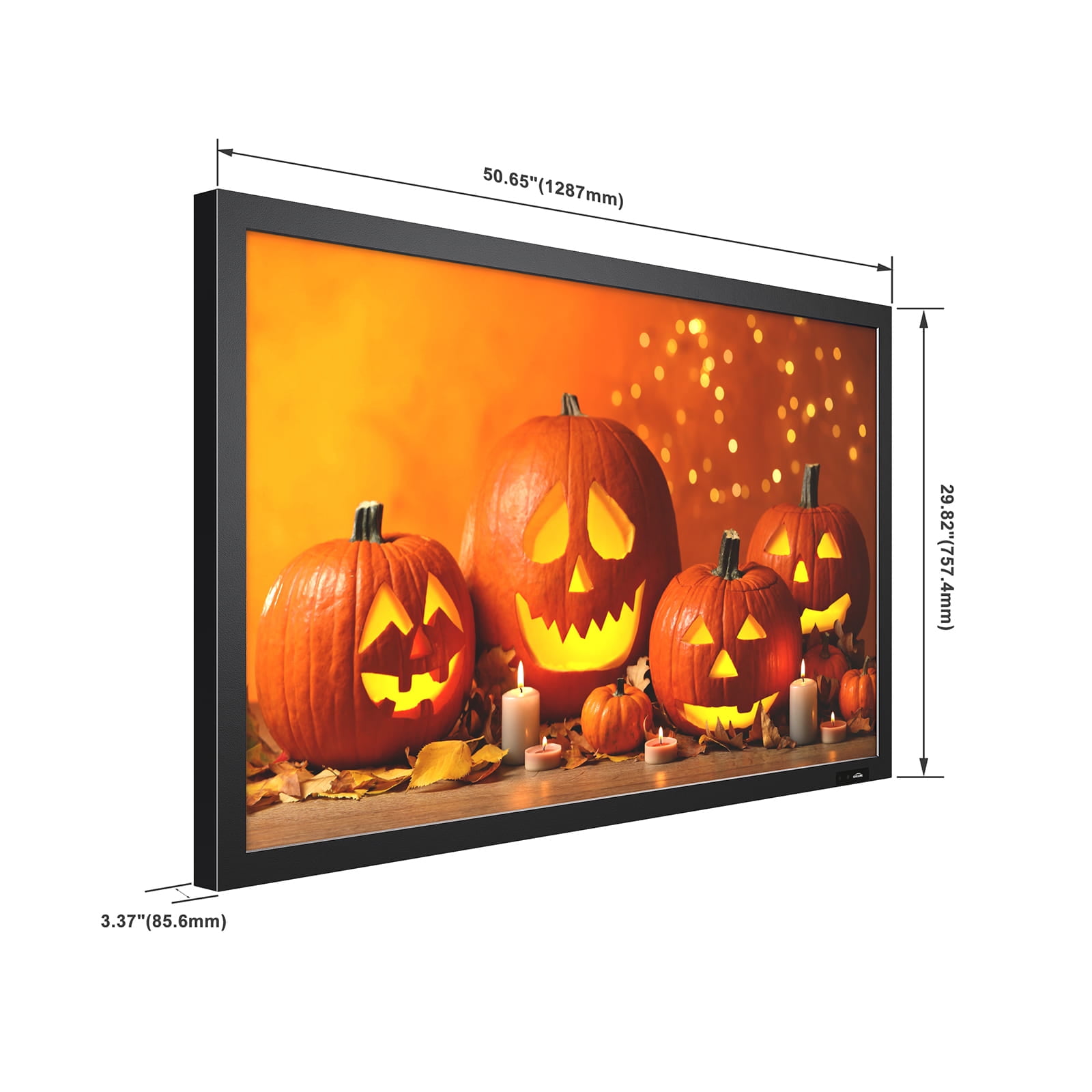 KUVASONG 55" Waterproof Outdoor TV, Full Sun Outdoor TV, High Brightness Outdoor TV, Max 2000 Nits, Bluetooth, WIFI, HDMI, RJ45, USB, 4K Resolution, 2024 Newest Outdoor TV