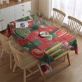 thumbnail image 2 of Rectangle Table Clothes Winter Christmas Red Green Tablecloth,Decorative Washable Table Cloths for Picnic Party Halloween Fall Thanksgiving Christmas, 2 of 5