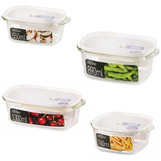 Set Contenedores de Vidrio Lock & Lock LLG940125W con Tapa STEAM HOLE