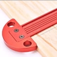 thumbnail image 6 of Woodworking Ruler Precisions Pocket Ruler,T-Type Scribing Ruler,Working Scribing Measure Tools Woodworking Ruler, 6 of 7
