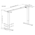 thumbnail image 3 of Uplite Dual Motor Electric Sit Stand Desk Frame - Black, 3 of 5