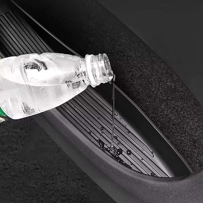 Rongqi fit for New Tesla Model Y 2025 2026 Launch Juniper Car Door Side Storage Box TPE Door Storage Organizer Tray Interior Accessories