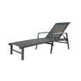 thumbnail image 2 of Christopher Knight Home Oxton Outdoor Aluminum Chaise Lounge (Set of 2) by  Black Mesh, 2 of 5