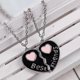 thumbnail image 2 of BFF Necklace for 2 Matching Heart Best Friend Forever Pendant Necklace 2 Pcs Half Heart BFF Necklace for Women BFF Friendship Jewelry Gift, 2 of 5