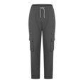 thumbnail image 4 of Baseball Pants Men Casual Sports Zipper Drawstring Straight Leg Cargo Full Length Pants, 4 of 9