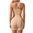 thumbnail image 5 of Afdoent Womens Workout Set Solid Color Yoga Suit Sports Vest Women's High Strength Shockproof Underwear Belly Holding Shorts Fitness Yoga 2 Piece Set Track Suits, 5 of 9