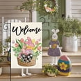 thumbnail image 1 of up to 65% Off WIZUTIZ Easter Outdoor Garden Flag Bunny Pattern Printed Polyester Flag Multicolor, 1 of 5