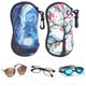 thumbnail image 4 of Estuches Para Gafas, Bolsa De Almacenamiento Portátil Para Gafas De Sol, Resistente Al Agua, Con Cremallera, 2 Uds., 4 of 7