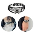 thumbnail image 2 of TIERPOP Sexy Harajuku PU Leather Chain Butterfly Pendant Necklaces Bracelet Women Men Punk Gothic Choker Necklace Cool Collar, 2 of 19
