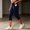 Dark Blue, variant on Dianli Capri Pants for Women Capri Yoga Pants with Pockets Elastic Waist Solid Color 4 Way Stretch Exercise Running Workout Pants Athletic Fitness Bottoms Dark Blue L