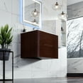 thumbnail image 5 of Eviva Galsaky 28" Wenge Modern Bathroom Vanity Wall Mount with White Integrated Porcelain Sink, 5 of 6