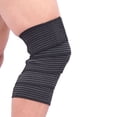 thumbnail image 2 of Rodillera de compresión elástica para correa de soporte de tendón rotuliano para fascitis plantar, ligamentos estabilizadores, dolor articular, esguinces hinchados, sentadillas, baloncesto, correr, tenis Ormromra 220534-1, 2 of 8