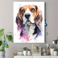 thumbnail image 4 of Beagle Dog Watercolor Art Canvas Print Wall Art for Living Room Bedroom Kitchen Office Cafe Decor, 4 of 8