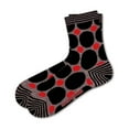 thumbnail image 6 of Polka Dots Women Fun Colorful Grey Quarter Crew Socks (W), 6 of 6