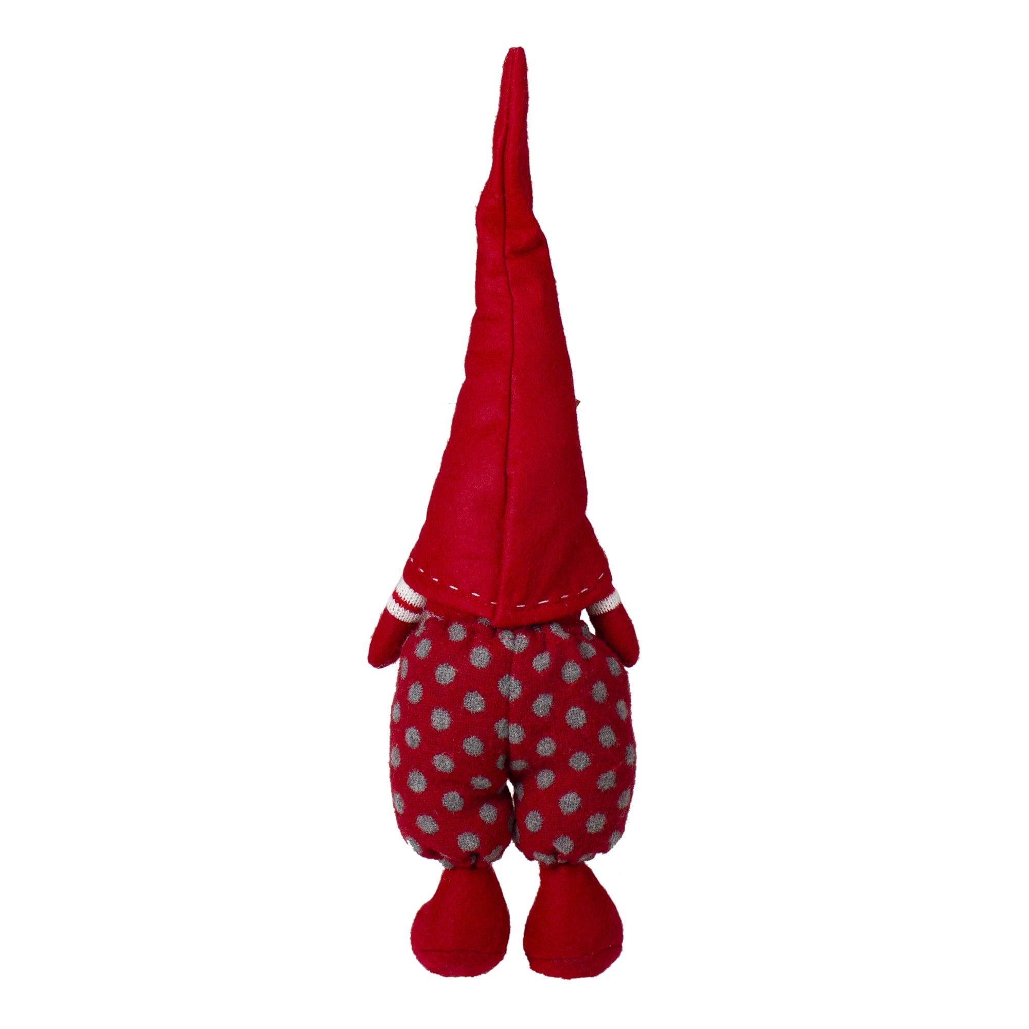 16.5" Charlie the Cheerful Standing Santa Gnome Decorative Christmas Tabletop Figure