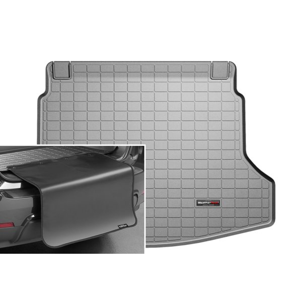 WeatherTech Cargo Trunk Liner with Bumper Protector compatible with 2012-2016 Honda CR-V - Behind 2nd Row w/ Bumper Protector, Grey