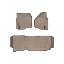 WeatherTech Custom Fit FloorLiners compatible with 2012-2012 Ford Super Duty - 1st & 2nd Row, Tan