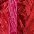 thumbnail image 2 of JubileeYarn Chenille Yarn - Worsted Weight - 100g/Skein - Shades of Red - 4 Skeins, 2 of 6