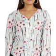 thumbnail image 6 of Moomaya Printed Tops For Women Button Down Full Sleeve Casual Shirt Blouse, 6 of 9