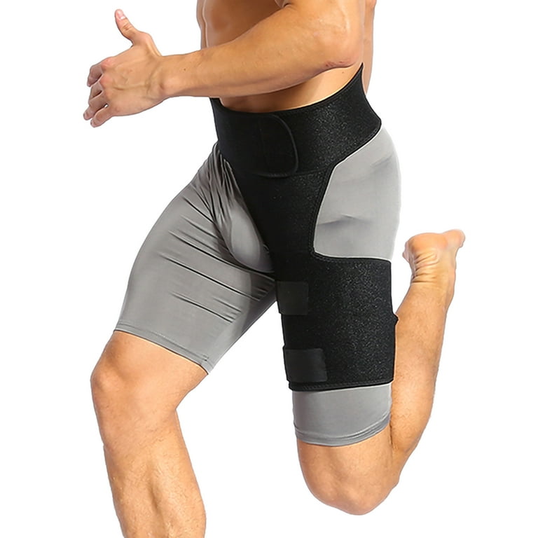 Aolikes Groin Wrap Adjustable Thigh Compression Brace Support for