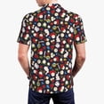 thumbnail image 4 of Daiia Rose Rabbit Pattern Men’s Polo Shirts,Solid Deck Shirt,Classic Fit, Breathable Cotton Polo for Casual and Sport Wear-4X-Large, 4 of 9