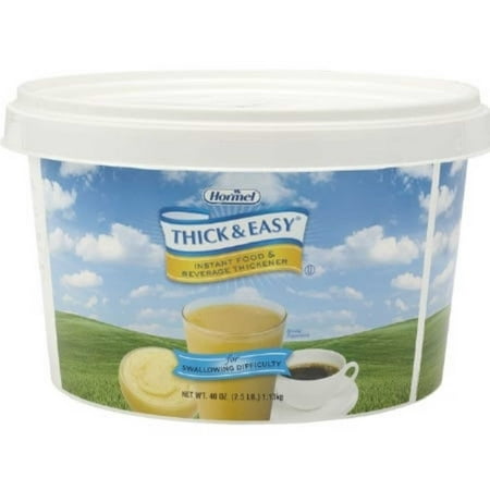 Thick & Easy Food and Beverage Thickener 40 oz. Tub Unflavored Ready to Mix Honey / Nectar EA/1