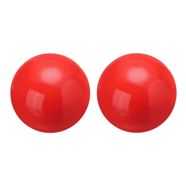2 Pcs Balle Réfléchissante 3,5 Pouces 90mm Sphère Polie Creuse Rouge