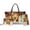 Brown - Butterfly, variant on DISNIMO Women's Large Handbag and Wallet Set Butterfly Daisy Print Tote Bag Purse with Makeup Pouch PU Leather Top Handle Satchel Handbag