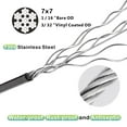 thumbnail image 4 of TOYELIU 304 Stainless Steel Black Vinyl Coated Wire Rope,1/16 Inch Overmolded to 3/32 Inch for Globe String Lights Hanging,Outdoor Light Guide Wire(400ft), 4 of 6