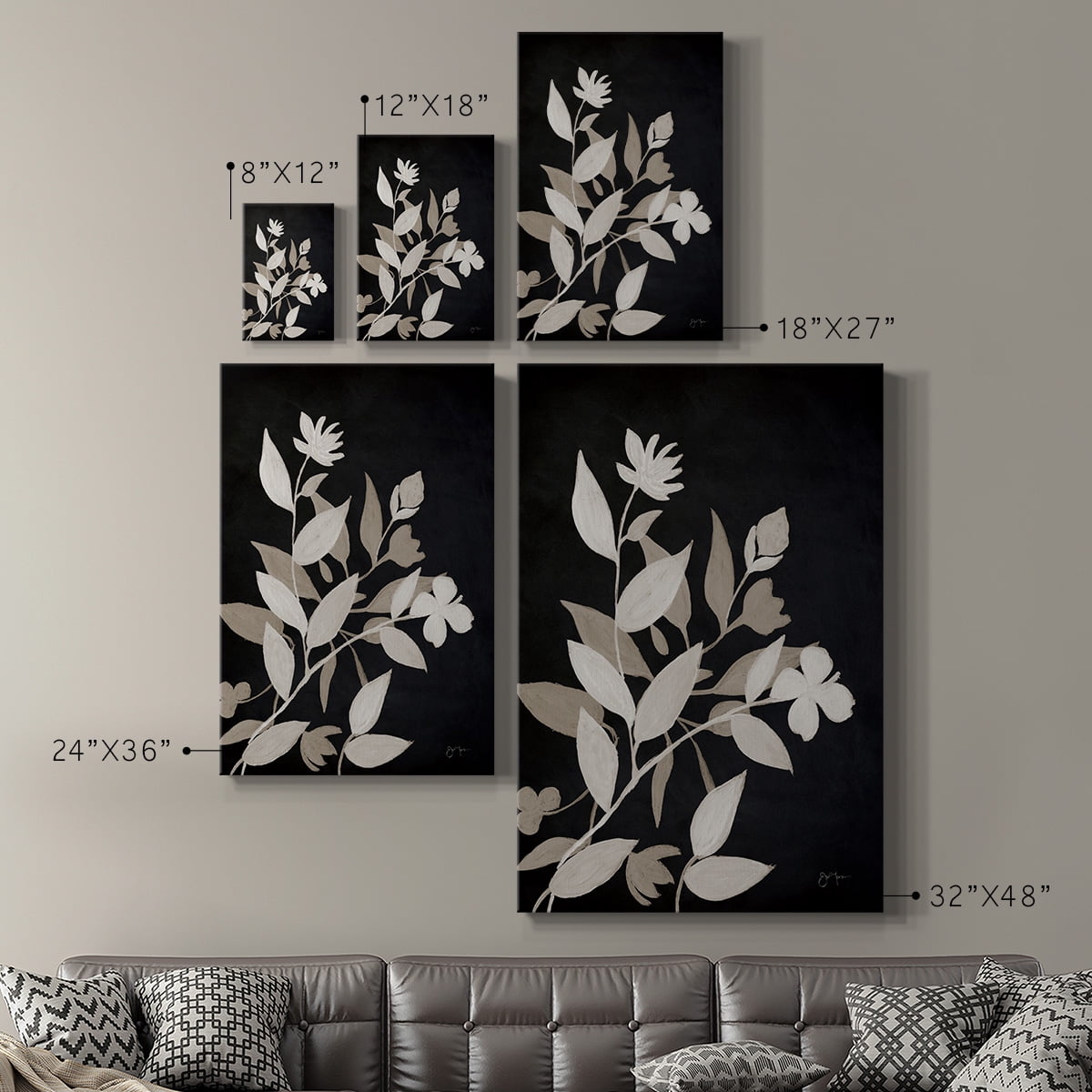 Midnight Silhouette I Premium Gallery Wrapped Canvas - Ready to Hang