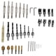 thumbnail image 1 of Cork Drill Bit Kit Claw Type Chamfering Hex Shank Countersunk Bits with Center Punching Tool, 1 of 5